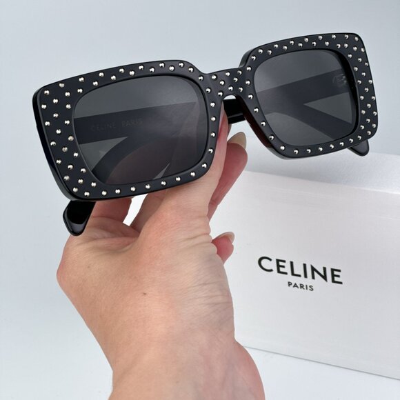 Celine CL4213IS 01A ANIMATION XMAS BRAND NEW Sunglasses Black Grey Women - Picture 3 of 10